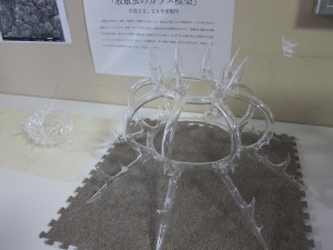 硝子機器開発・研修室：放散虫のガラス模型1